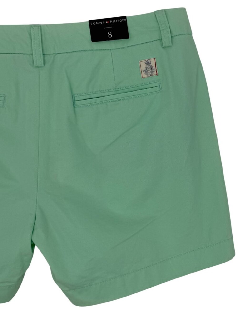 NWT Tommy Hilfiger Green Cotton Shorts | 2012 Preppy Retro Athleisure Minimalist - Picture 6 of 14